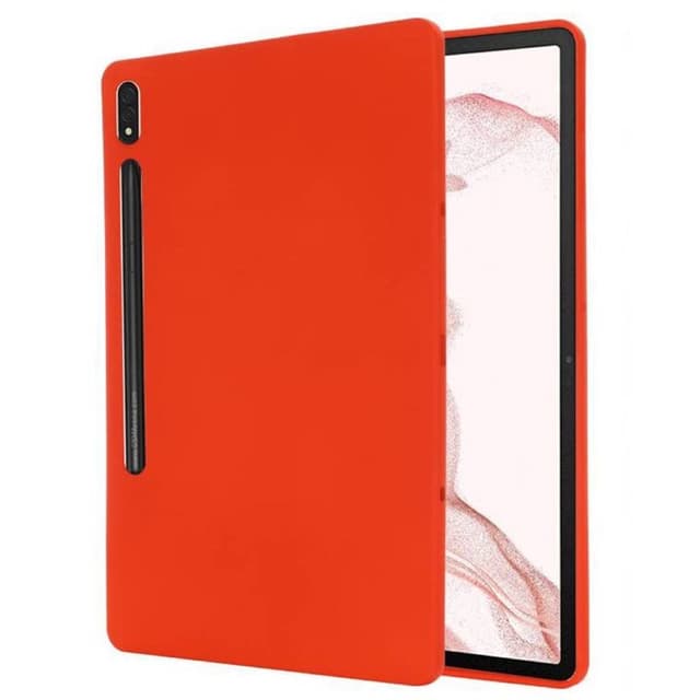 Liquid silikon skal Samsung Galaxy Tab S7 Plus (2020) - China Red