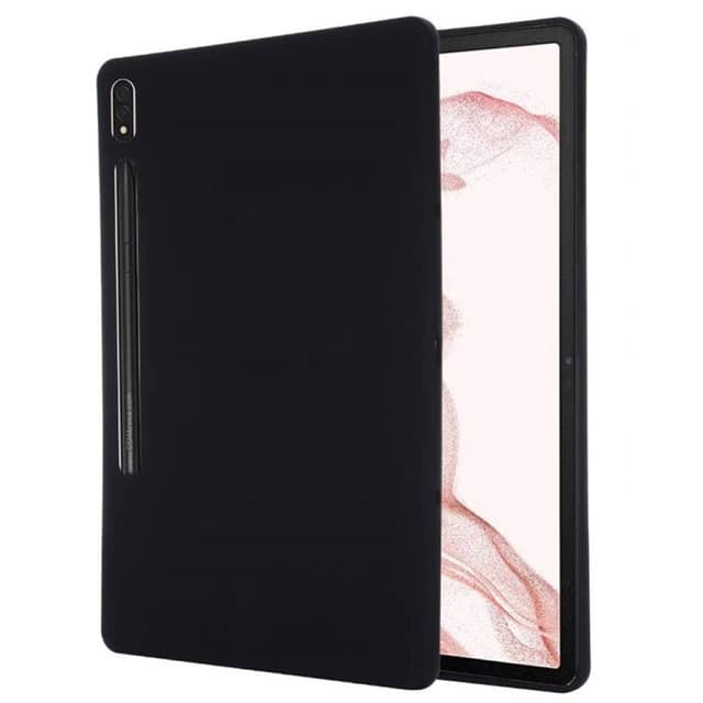 Liquid silikon skal Samsung Galaxy Tab S7 Plus (2020) - Svart