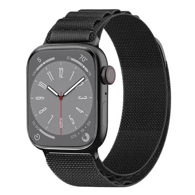 Artic Elastiskt nylon Armband Apple Watch 8 (41mm) - Svart