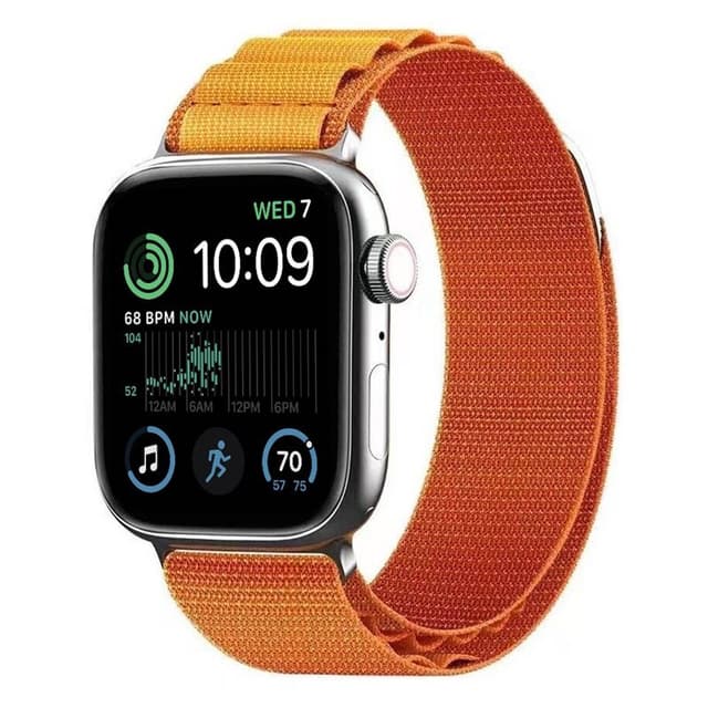 Artic Elastinen nailon ranneke Apple Watch SE 2022 (40mm) - Oranssi