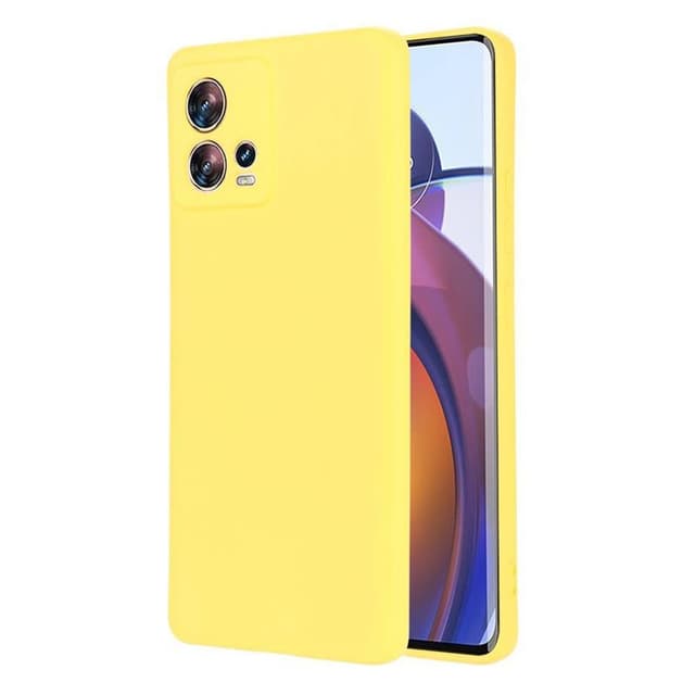 Liquid silikone cover Motorola Edge 30 Fusion - Gul