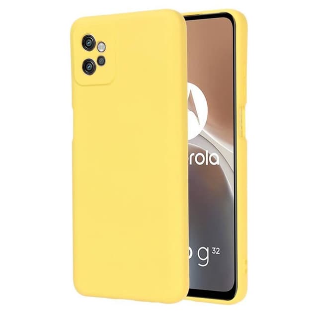 Liquid silikone cover Motorola Moto G32 - Gul