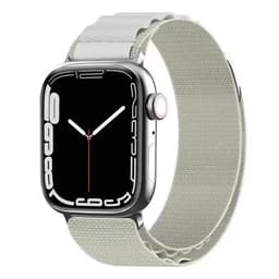 Artic Elastinen nailon ranneke Apple Watch 7 (41mm) - Starlight