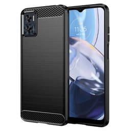 Borstat silikon skal Motorola Moto E22i - Svart