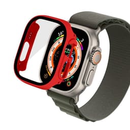 Kansi lasikuorella Apple Watch Ultra (49mm) - Punainen
