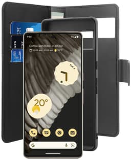 Puro 2-i-1 Google Pixel 7 Pro lommebokdeksel (sort)