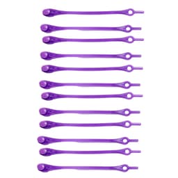 Ei solmittavia kengännauhoja 6 paria Violetti