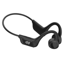 Sportshodetelefoner Digital Display Bluetooth 5.1 Sort