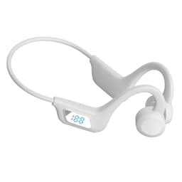 Urheilukuulokkeiden digitaalinen näyttö Bluetooth 5.1 Valkoinen