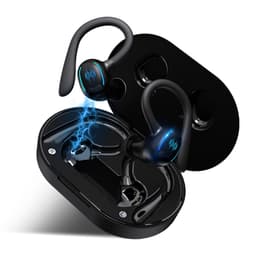 Trådløse hodetelefoner Bluetooth 5.3 ENC støyreduksjon IPX7 Sort