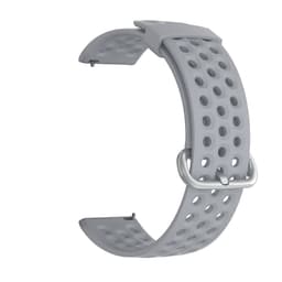 Klokkebånd Silikon 22 mm Grå S Samsung Galaxy Watch 46 mm/Watch 3 45 mm/Gear S3 Classic/S3 Frontier, Huawei Watch GT2, Garmin Vivoactive 4 45 mm/Venu 2 45 mm, Fossil Gen 5 Carlyle
