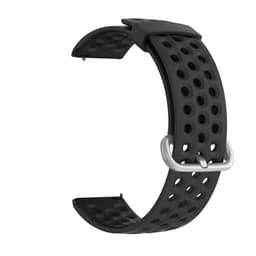 Kellon ranneke silikoni 22 mm Musta L Samsung Galaxy Watch 46 mm/Watch 3 45 mm/Gear S3 Classic/S3 Frontier, Huawei Watch GT2, Garmin Vivoactive 4 45 mm/Venu 2 45 mm, Fossil Gen 5 Carlyle