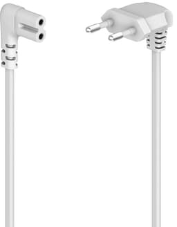 Hama Angled Euro Plug kabel 1.5m (vit)
