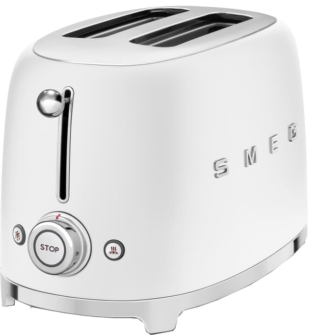 Smeg brödrost 50-talsstil TSF01WHMEU (vit)