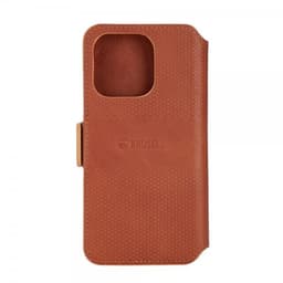 Krusell iPhone 14 Pro Max Kotelo Leather PhoneWallet Cognac
