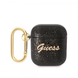 Guess AirPods 1/2 Kuori Glitter Flakes Musta