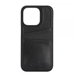 Krusell iPhone 14 Pro Max Cover Leather CardCover Sort