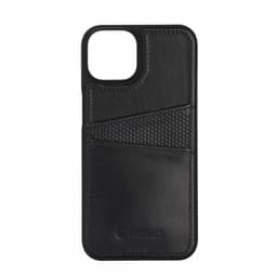 Krusell iPhone 14 Plus Cover Leather CardCover Sort