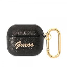 Guess AirPods 3 Deksel Glitter Flakes Svart
