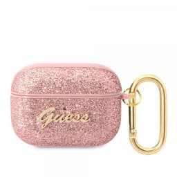 Guess AirPods Pro Deksel Glitter Flakes Rosa