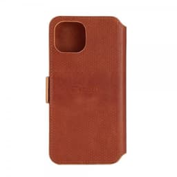 Krusell iPhone 14 Plus Etui Leather PhoneWallet Cognac