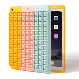Skal med Pop it leksak till iPad 10.2"", Regnbåge