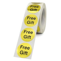 Gratis gavegaveklistremerker 500-deler Gull