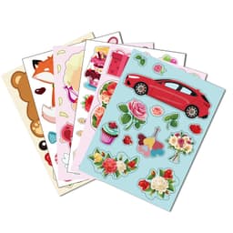 Alla hjärtans dag klistermärken 6 ark Flerfärgad