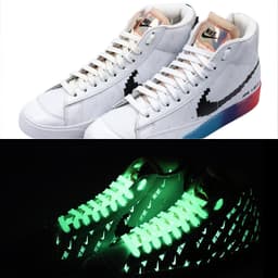 Lysende skolisser 2 par Hvit