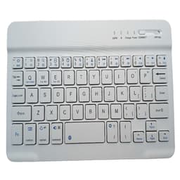Langaton Bluetooth-näppäimistö Neliönmuotoinen näppäinsuojus Valkoinen 7 inch