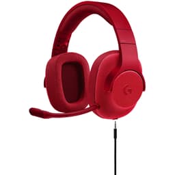 Logitech G433 gaming headset (röd)