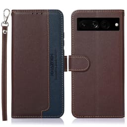 KHAZNEH puhelimen kansi Google Pixel 7 Pro - ruskea/sininen