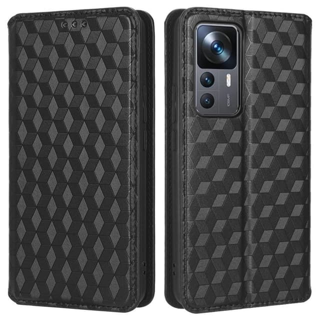 Plånboksfodral Rhombus till Xiaomi 12T Pro / Xiaomi 12T - Svart