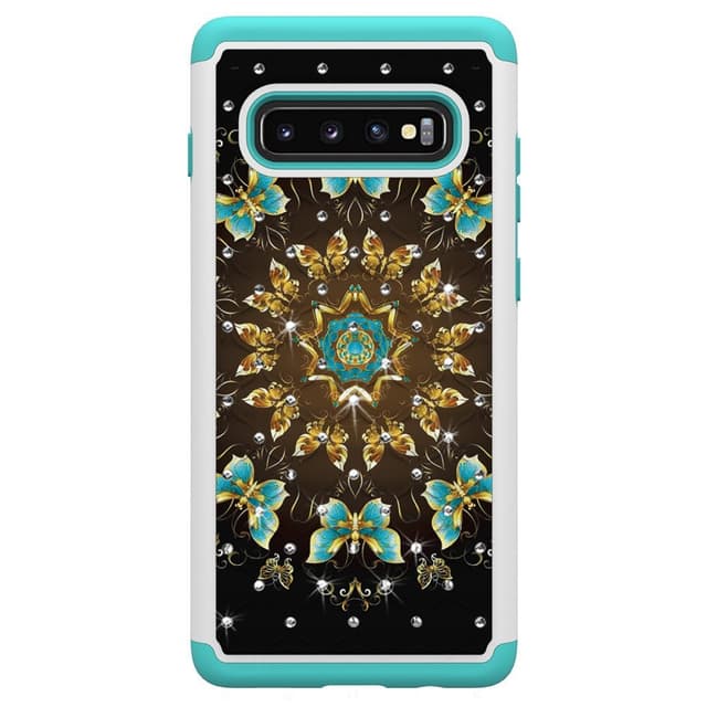 Samsung Galaxy S10+ TPU-Skal Armor Extra Tåligt - Pretty Butterflies