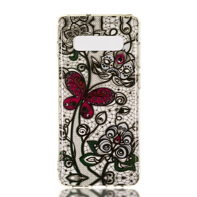 MTK Samsung Galaxy S10+ TPU  - Red Butterfly