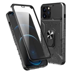 iPhone 14 Pro Hybridskal med FingerRing & kameraskydd + härdat glas
