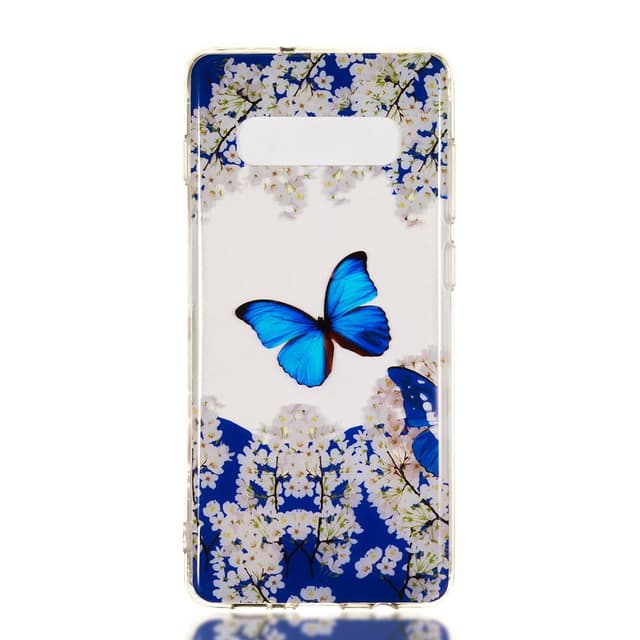 MTK Samsung Galaxy S10+ TPU  - Butterfly and Flower