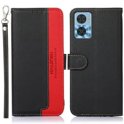 KHAZNEH puhelimen kansi Motorola Moto E22 4G/E22i 4G - musta/punainen