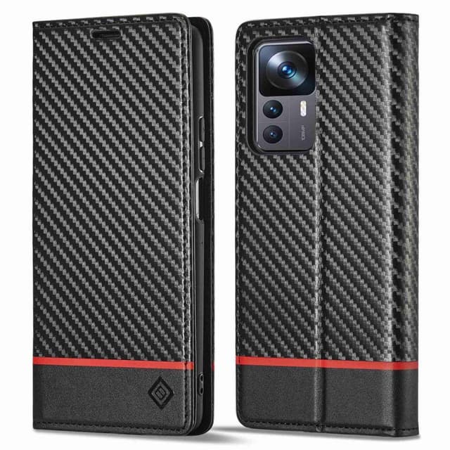 LC.IMEEKE Wallet Case till Xiaomi 12T / 12T Pro - Svart