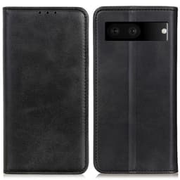 Google Pixel 7 Teline Puhelinkotelo Täysi Suojaus Lompakon Suojus - Musta