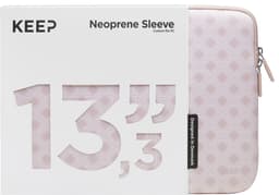 KEEP 13,3" PC neoprenfodral (Rose Floral Ornament)