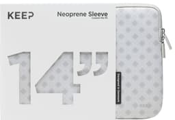 KEEP 14" PC neoprenfodral (Silver Floral Ornament)