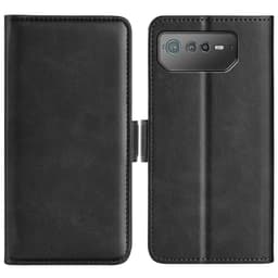 SKALO Asus ROG Phone 6/6Pro/6D/6D Ultimate 5G Premium Wallet Flip Cover - Sort