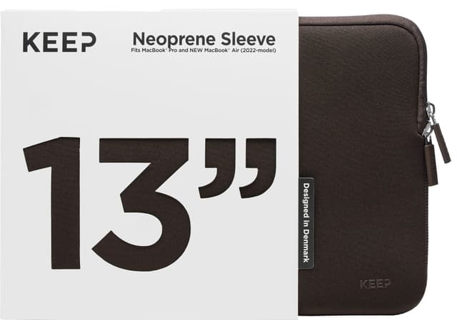 KEEP MacBook sleeve 13” (Java Brown)