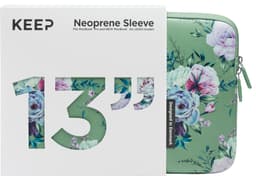 KEEP MacBook sleeve 13” (Jade Summer Flower)