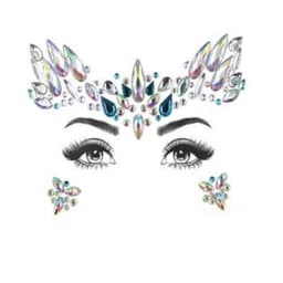 DIY Rhinestone Stickers Set 1-ark #L0338 Flerfarget