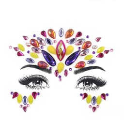 DIY Rhinestone Stickers Set 1-ark #L0132 Flerfarget