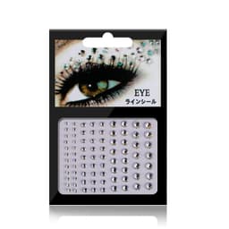 DIY Rhinestone Stickers Sæt 1-ark Sølv