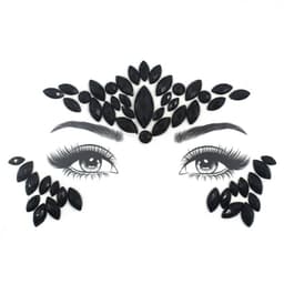 DIY Rhinestone Stickers Set 1-ark #L0028 Svart