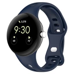 Slank blød silikone sportsurrem, kompatibel med Google Pixel Watch 1/2 Blå